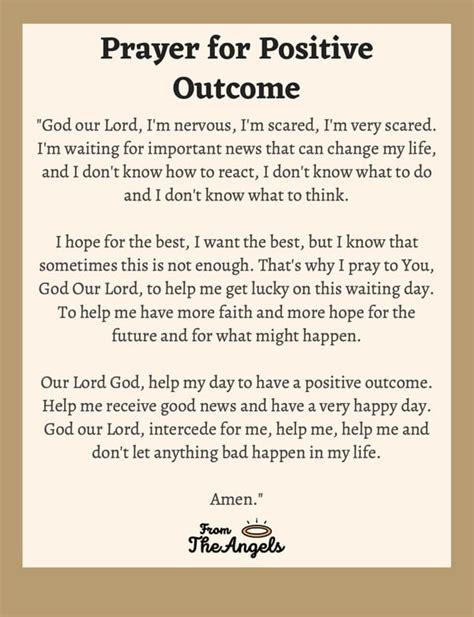 17 Prayers for a Positive Outcome and Good News .